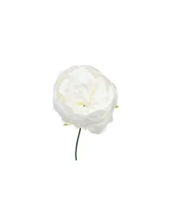 Pick Peonia O11Cm H19Cm Bianca Per Decorazioni Di Natale