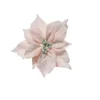 Pick Poinsettia Innevata Pvc 23Cm Cipria Per Decorazioni Natalizie