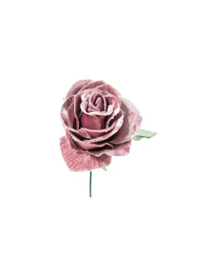 Pick Rosino Deluxe Velvet 16Cm Malva Per Decorazioni Natalizie