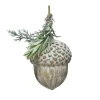 Pigna Decorativa Da Albero 8 Cm Inbiancata