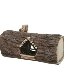 Portacandele Tronco D'Albero Da Esterno