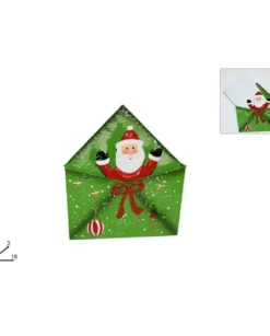 Portalettere In Latta C/Babbo Natale Sy6