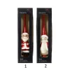 Puntale Da Albero In Vetro In 2 Versioni 28 Cm