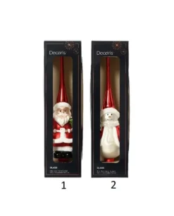 Puntale Da Albero In Vetro In 2 Versioni 28 Cm