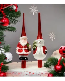 Puntale Da Albero In Vetro In 2 Versioni 28 Cm