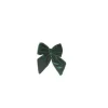 Puntale Fiocco Di Velluto Verde 13X15Cm Per Decorazione Albero Di Natale