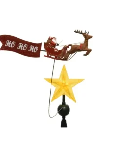 Puntale Per Albero Di Natale Con Renna In Movimento