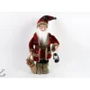 Pupazzo Di Babbo Natale 47 Cm Con Una Lanterna E Sacco