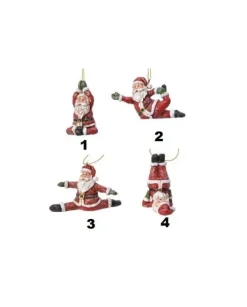 1Pz Addobbo Appendino Babbo Natale Per Albero Di Natale