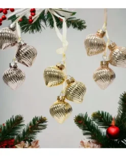 1Pz Addobbo Appendino Cipolla 3 Colori O3,5Cm Per Albero Di Natale