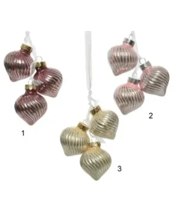 1Pz Addobbo Appendino Cipolla 3 Colori O3,5Cm Per Albero Di Natale