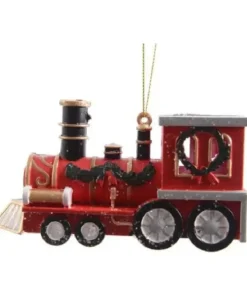 1Pz Addobbo Appendino Trenino Di Plastica 4X12X6 Cm Per Albero Di Natale