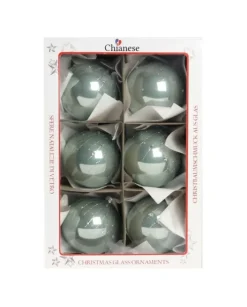 1Pz Pallina Di Vetro Decorata A Mano Tiffany Lucido 80Mm