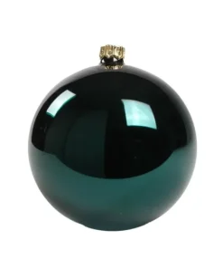 1Pz Pallina Di Vetro Tinta Unita Verde Petrolio Lucido 100Mm