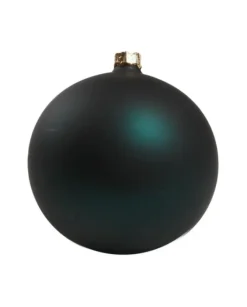 1Pz Pallina Di Vetro Tinta Unita Verde Petrolio Opaco 100Mm