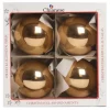1Pz Pallina Di Vetro Tinta Unita Rame Lucido 100Mm