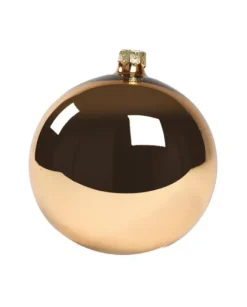 1Pz Pallina Di Vetro Tinta Unita Rame Lucido 100Mm