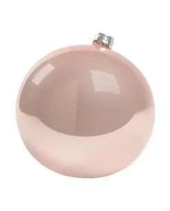 1Pz Pallina Di Vetro Tinta Unita Rosa Lucido 100Mm