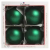 1Pz Pallina Di Vetro Tinta Unita Verde Opaco 100Mm