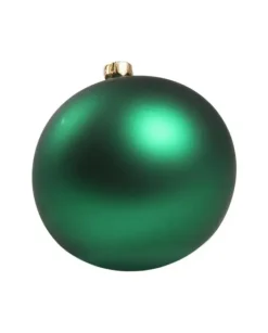 1Pz Pallina Di Vetro Tinta Unita Verde Opaco 100Mm
