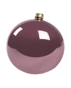 1Pz Pallina Di Vetro Tinta Unita Vinaccia Lucido 100Mm