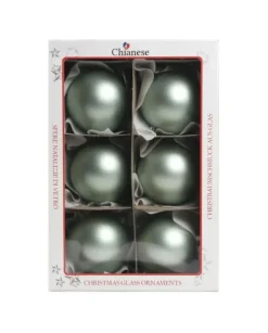 1Pz Pallina Di Vetro Tinta Unita Tiffany Opaco 80Mm