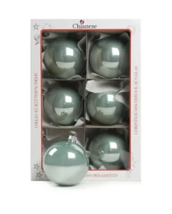 1Pz Pallina Di Vetro Tinta Unita Tiffany Lucido 80Mm