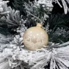 1Pz Pallina Sfera Di Vetro Champagne Lucido 60Mm Per Albero Di Natale
