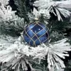 1Pz Pallina Sfera Di Vetro Decorata A Mano 80Mm Per Albero Di Natale