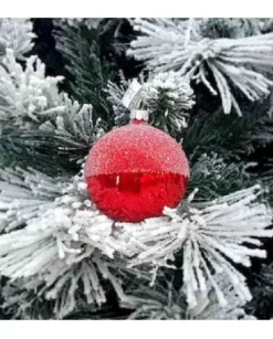 1Pz Pallina Sfera Di Vetro Decorata A Mano 80Mm Per Albero Di Natale