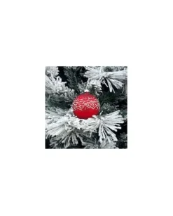 1Pz Pallina Sfera Di Vetro Decorata A Mano 80Mm Per Albero Di Natale