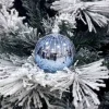 1Pz Pallina Sfera Di Vetro Decorata A Mano 80Mm Per Albero Di Natale
