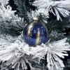 1Pz Pallina Sfera Di Vetro Decorata A Mano 80Mm Per Albero Di Natale