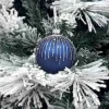 1Pz Pallina Sfera Di Vetro Decorata A Mano 80Mm Per Albero Di Natale