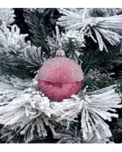 1Pz Pallina Sfera Di Vetro Decorata A Mano 80Mm Per Albero Di Natale