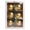 1Pz Pallina Sfera Di Vetro Decorata A Mano Oro 80Mm