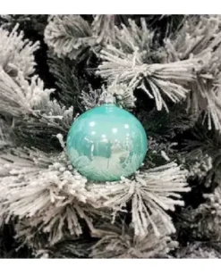 1Pz Pallina Sfera Di Vetro Liscia 100Mm Per Albero Di Natale Tiffany