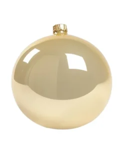 1Pz Pallina Sfera Di Vetro Liscia 120Mm Per Albero Di Natale Oro