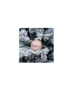 1Pz Pallina Sfera Di Vetro Liscia 120Mm Per Albero Di Natale Rosa