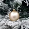 1Pz Pallina Sfera Di Vetro Liscia 60Mm Per Albero Di Natale Oro