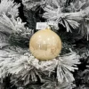1Pz Pallina Sfera Di Vetro Liscia 100Mm Per Albero Di Natale Oro