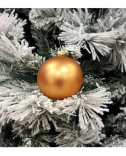 1Pz Pallina Sfera Di Vetro Liscia 100Mm Per Albero Di Natale Bronzo