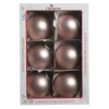 1Pz Pallina Sfera Di Vetro Liscia 80Mm Per Albero Di Natale Rosa