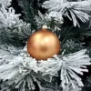 1Pz Pallina Sfera Di Vetro Liscia Rame Opaco 80Mm