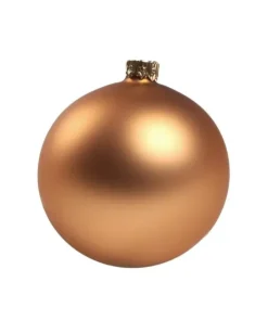 1Pz Pallina Sfera Di Vetro Liscia Rame Opaco 80Mm