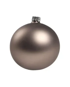1Pz Pallina Sfera Di Vetro Liscia Bronzo Opaco 80Mm