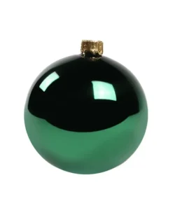 1Pz Pallina Sfera Di Vetro Tinta Unita Verde Lucido 80Mm