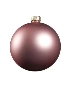 1Pz Pallina Sfera Di Vetro Tinta Unita Vinaccia Opaco 80Mm