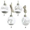 1Pz Palline Di Vetro Decorate 80Mm 4 Modelli Per Albero Di Natale