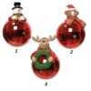 1Pz Palline Sfere Di Vetro Decorate 80Mm Per Albero Di Natale